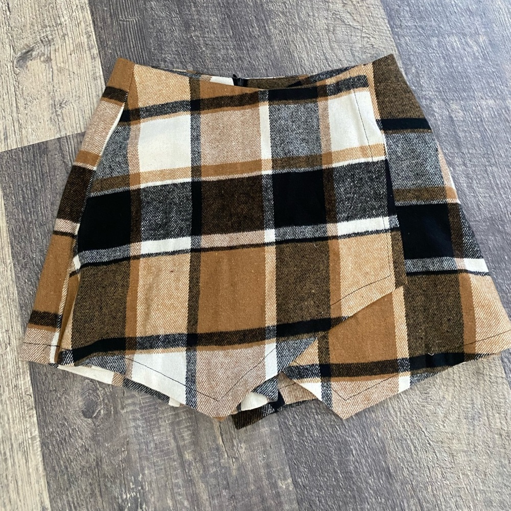 Shein plaid skort